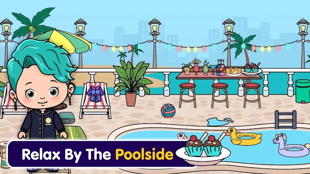 Tizi Town - My Hotel Games [MOD: открыты все номера и бесконечные деньги] (Бесплатно / APK) — скриншот 4