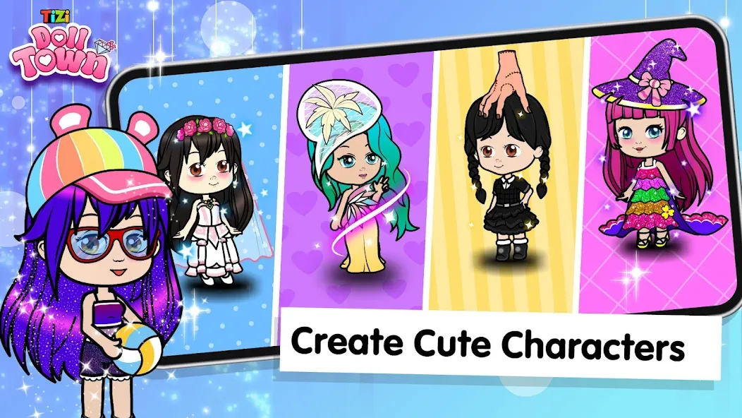 Tizi Town: Doll Dress Up Games [MOD: открыты все наряды и локации] — Скачать бесплатно (APK) — скриншот 2