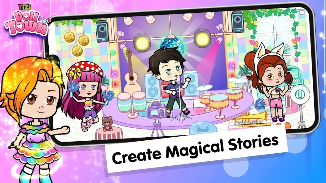 Tizi Town: Doll Dress Up Games [MOD: открыты все наряды и локации] — Скачать бесплатно (APK) — скриншот 5