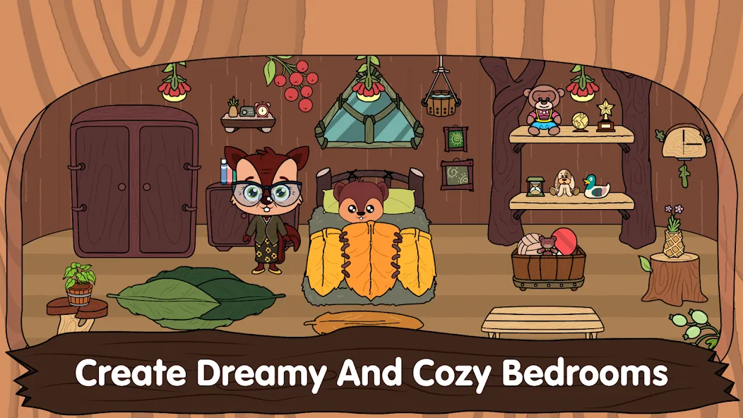 Animal Town - My Squirrel Home [MOD: безлимитные монеты и все предметы] последняя версия — скриншот 2