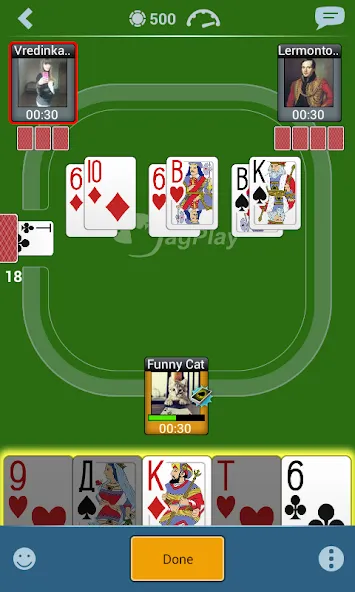 Взломанная Durak Online HD [MOD: без рекламы и быстрый прогресс] на Андроид — скриншот 5