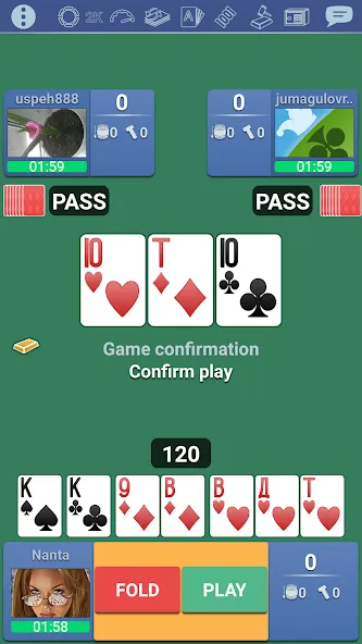 Скачать Thousand 1000 Online card game [MOD: много монет и бонусов] на телефон — скриншот 1