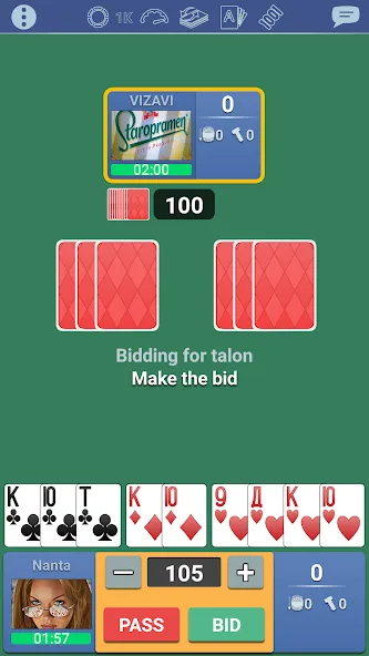 Скачать Thousand 1000 Online card game [MOD: много монет и бонусов] на телефон — скриншот 3