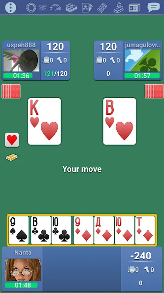 Скачать Thousand 1000 Online card game [MOD: много монет и бонусов] на телефон — скриншот 5