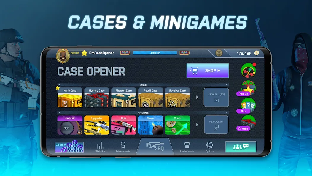 Case Opener - skins simulator [MOD: много монет и все скины] на Андроид — скриншот 2