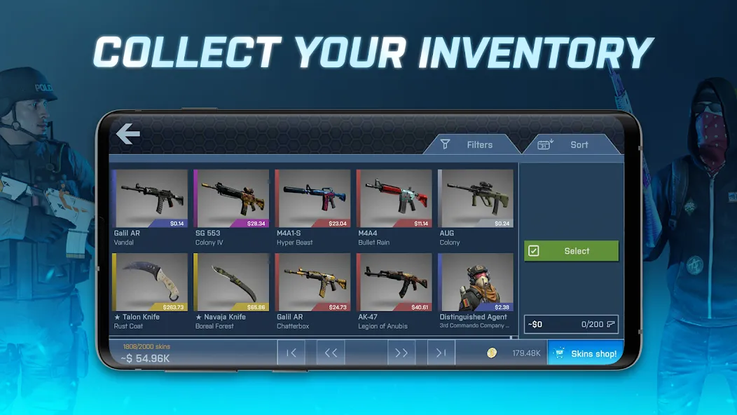 Case Opener - skins simulator [MOD: много монет и все скины] на Андроид — скриншот 4