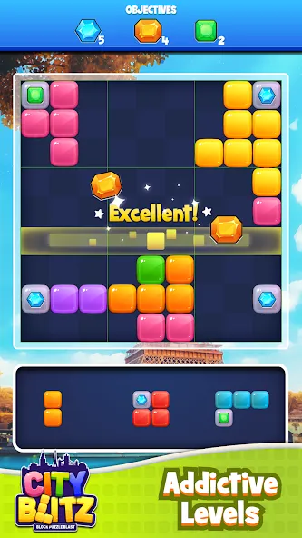 City Blitz-Block Puzzle Blast [MOD: безлимитные монеты и все уровни] — Скачать бесплатно (APK) — скриншот 1