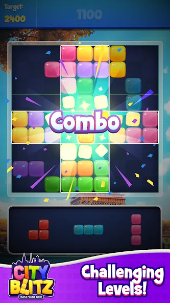 City Blitz-Block Puzzle Blast [MOD: безлимитные монеты и все уровни] — Скачать бесплатно (APK) — скриншот 4