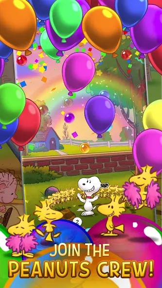 Bubble Shooter - Snoopy POP! [MOD: безлимитные жизни и монеты] — Скачать бесплатно (APK) — скриншот 5
