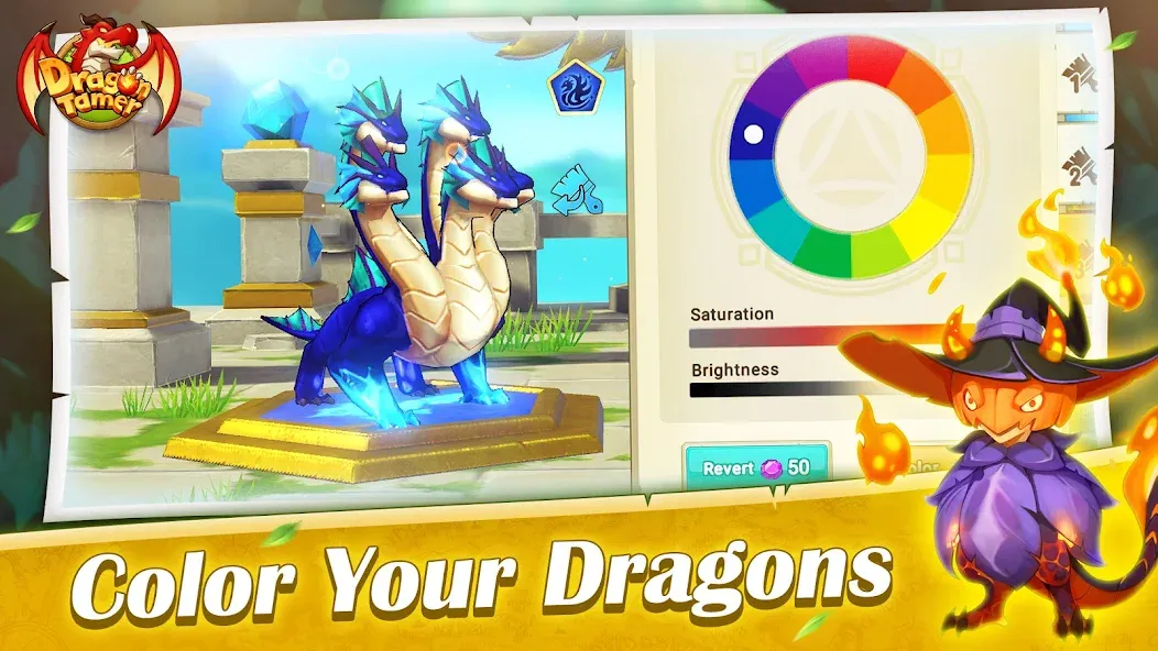 Dragon Tamer [MOD: бесконечные ресурсы и сильные драконы] последняя версия — скриншот 1