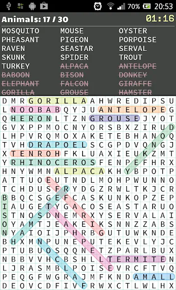 Word Search [MOD: подсказки и все уровни открыты] — Скачать бесплатно (APK) — скриншот 2
