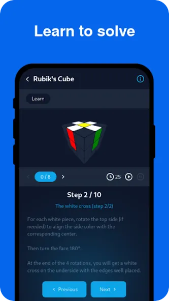 Cube Solver [MOD: подсказки для быстрой сборки] на Андроид — скриншот 4