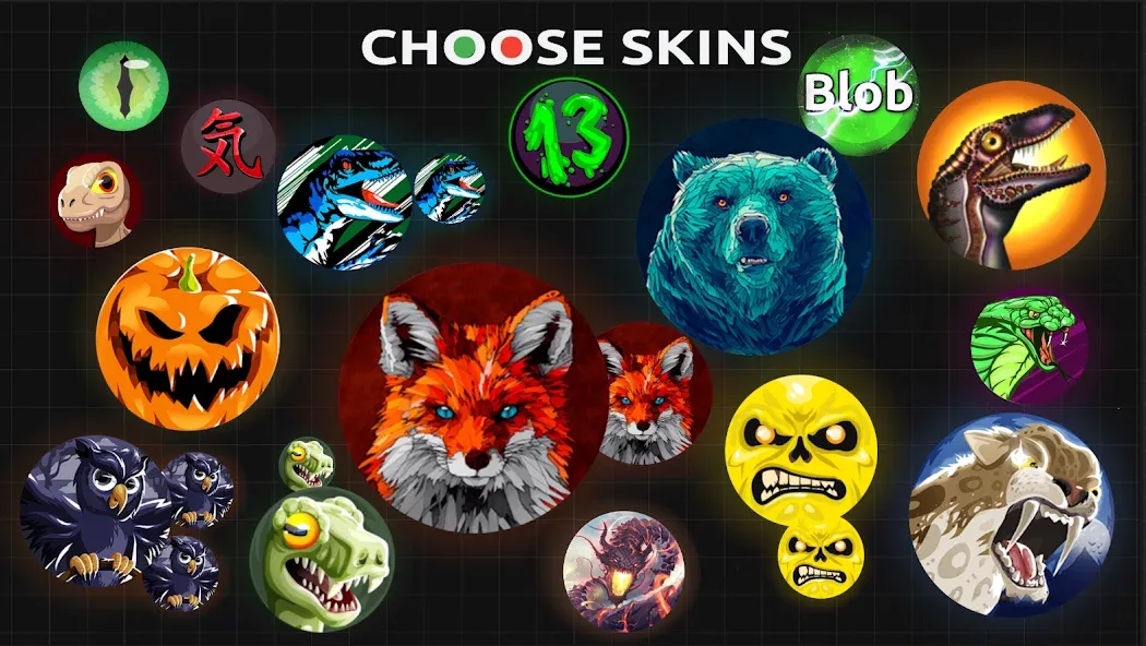 Скачать Blob.io - Multiplayer io games [MOD: много монет и мощный старт] на телефон — скриншот 4