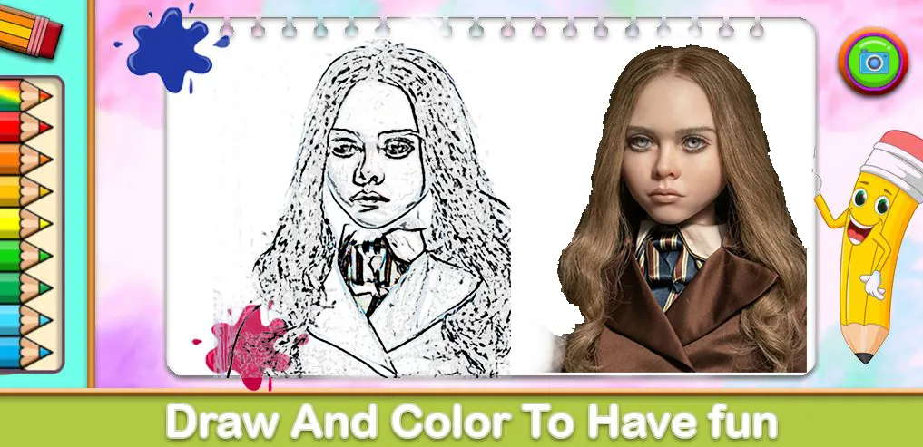 Megan Coloring Game [MOD: все раскраски разблокированы] (Бесплатно / APK) — скриншот 1