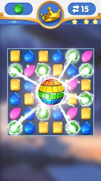 Скачать Dragondodo - Jewel Blast [MOD: безлимитные жизни и подсказки] — скриншот 1