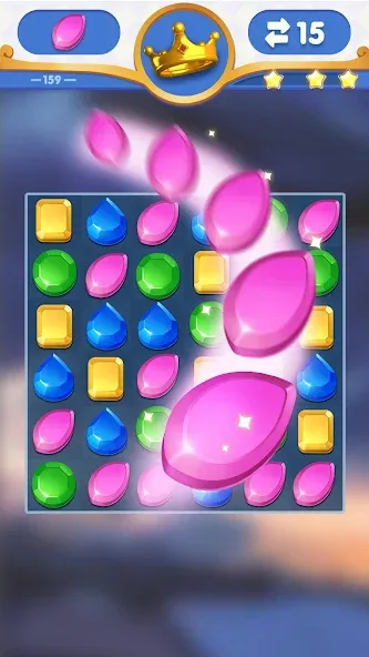 Скачать Dragondodo - Jewel Blast [MOD: безлимитные жизни и подсказки] — скриншот 4