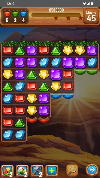 Скачать взлом Gems or jewels ? [MOD: безлимитные жизни и усилители] — скриншот 4