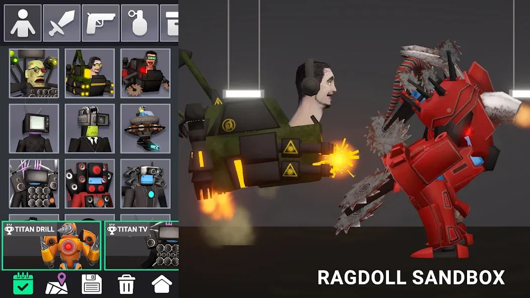 Last Play: Ragdoll Sandbox [MOD: безлимитные предметы и оружие] — Скачать бесплатно (APK) — скриншот 1