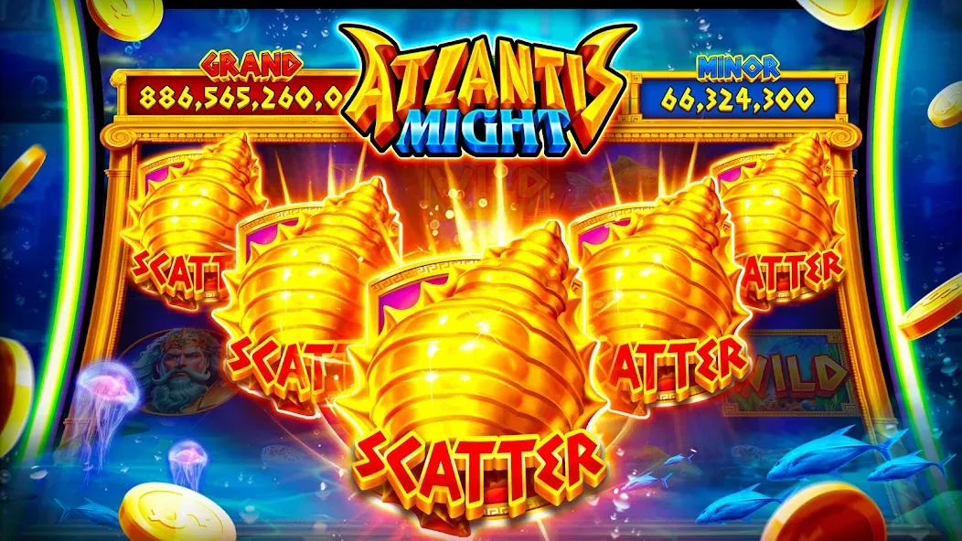 Jackpot Master™ Slots - Casino [MOD: безлимитные монеты и бесплатные вращения] на Андроид — скриншот 3