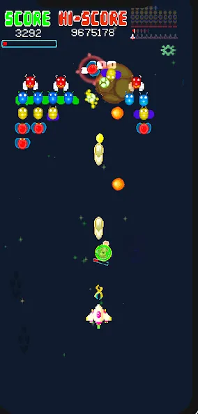 Galaxiga Retro Arcade Action [MOD: безлимитные деньги и усиленное оружие] последняя версия — скриншот 3