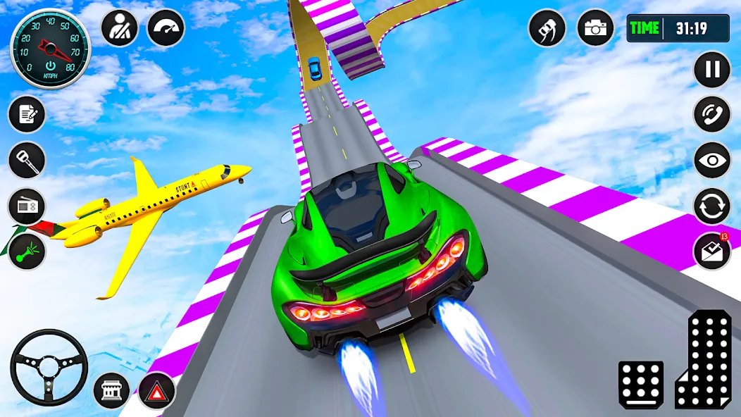 Скачать взлом Ramp Car Stunt Racing Game [MOD: безлимитные деньги и все машины открыты] — скриншот 3
