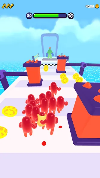 Join Blob Clash 3D: Mob Runner [MOD: безлимитные деньги и все скины] — Скачать бесплатно (APK) — скриншот 4