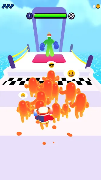 Join Blob Clash 3D: Mob Runner [MOD: безлимитные деньги и все скины] — Скачать бесплатно (APK) — скриншот 5