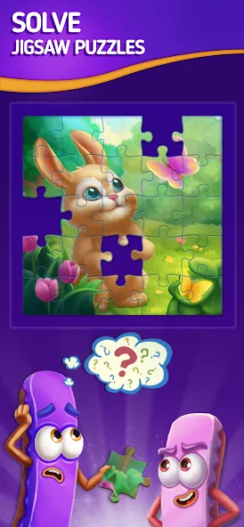 Jigsaw Puzzle by Jolly Battle [MOD: безлимитные подсказки и жизни] на Андроид — скриншот 1