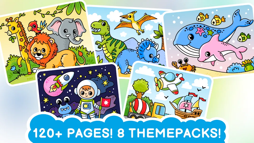 Easy coloring book for kids [MOD: все раскраски разблокированы] — Скачать бесплатно (APK) — скриншот 2