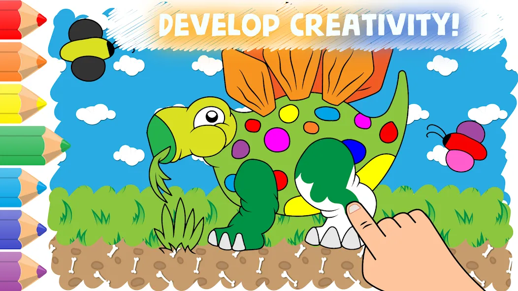 Скачать Easy coloring pages for kids [MOD: разблокированы все раскраски] на телефон — скриншот 1