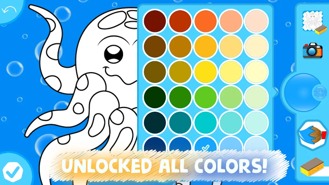 Скачать Easy coloring pages for kids [MOD: разблокированы все раскраски] на телефон — скриншот 5