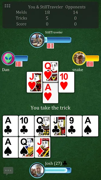 Pinochle.Net [MOD: разблокированы все функции и карты] на Андроид — скриншот 1