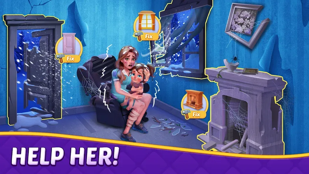 Скачать Matching Story - Puzzle Games [MOD: безлимитные подсказки и ходы] — скриншот 1