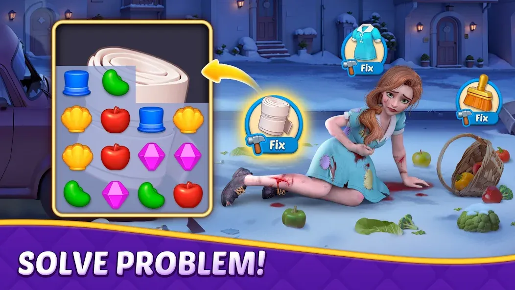 Скачать Matching Story - Puzzle Games [MOD: безлимитные подсказки и ходы] — скриншот 2