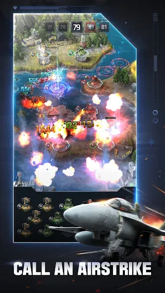 Скачать Gunship Battle Total Warfare [MOD: безлимитные ресурсы и усиленный флот] на телефон — скриншот 3