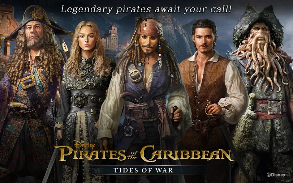 Скачать взлом Pirates of the Caribbean: ToW [MOD: безлимитные ресурсы и мощный флот] — скриншот 2