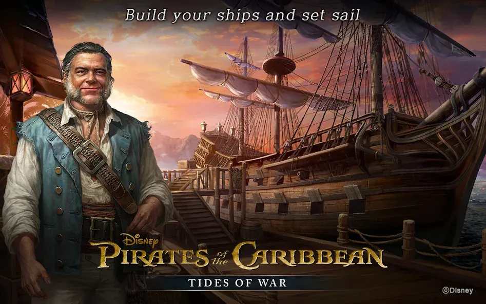 Скачать взлом Pirates of the Caribbean: ToW [MOD: безлимитные ресурсы и мощный флот] — скриншот 3
