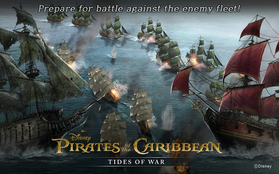 Скачать взлом Pirates of the Caribbean: ToW [MOD: безлимитные ресурсы и мощный флот] — скриншот 4