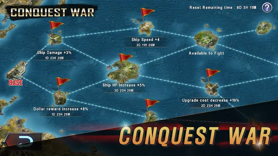 WARSHIP BATTLE:3D World War II [MOD: безлимитные деньги и боеприпасы] — Скачать бесплатно (APK) — скриншот 4