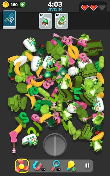 Скачать Find 3D - Match 3D Items [MOD: безлимитные подсказки и пропуски] на телефон — скриншот 2
