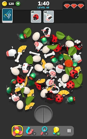 Скачать Find 3D - Match 3D Items [MOD: безлимитные подсказки и пропуски] на телефон — скриншот 4