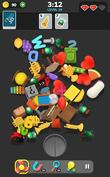 Скачать Find 3D - Match 3D Items [MOD: безлимитные подсказки и пропуски] на телефон — скриншот 5