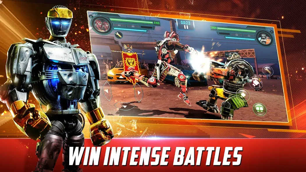 Скачать World Robot Boxing [MOD: безлимитные деньги и роботы] — скриншот 1