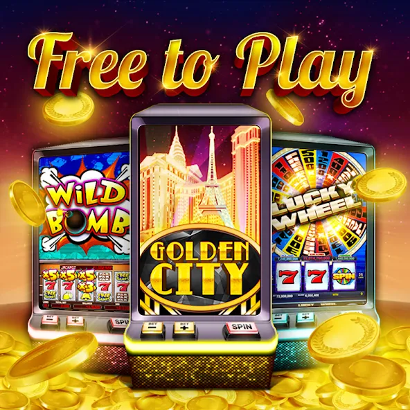 Скачать Golden City Casino [MOD: безлимитные монеты и бонусы] — скриншот 1