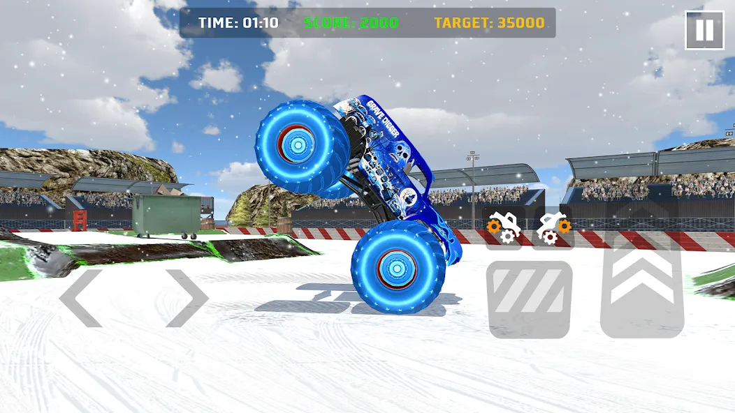 Car Games: Monster Truck Stunt [MOD: безлимитные деньги и топливный запас] последняя версия — скриншот 2