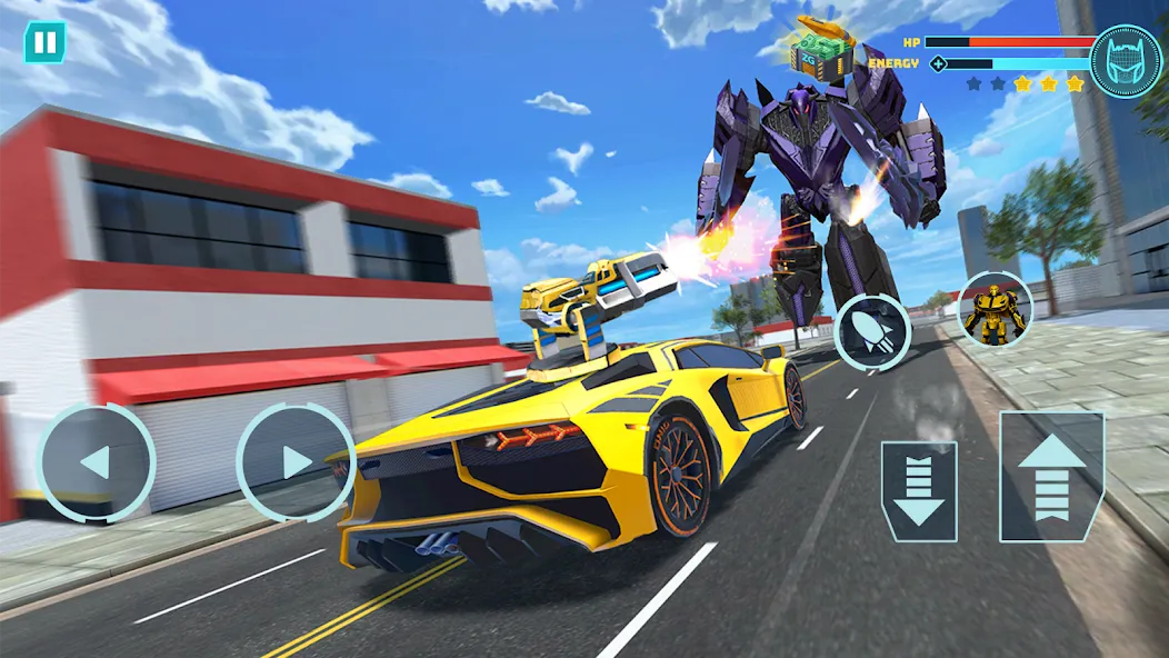 Скачать взлом Robot Game: Transform & Fight [MOD: безлимитные деньги и мощные роботы] — скриншот 2