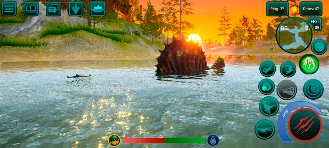 Скачать The Cursed Dinosaur Isle: Game [MOD: бесконечные ресурсы и разблокированные динозавры] на телефон — скриншот 3
