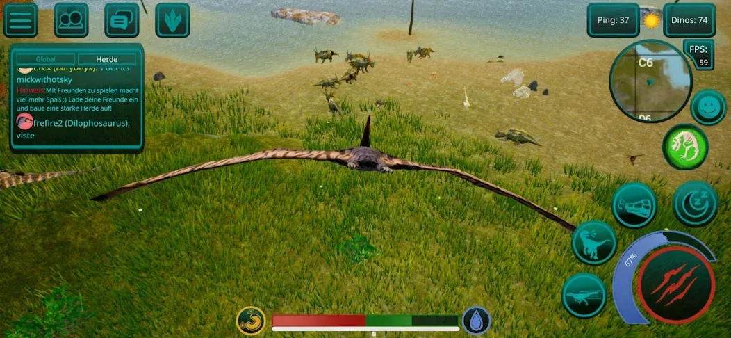Скачать The Cursed Dinosaur Isle: Game [MOD: бесконечные ресурсы и разблокированные динозавры] на телефон — скриншот 4