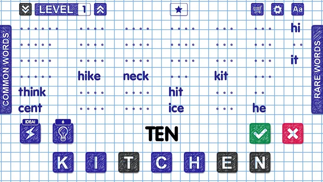 Скачать взлом Word Games [MOD: без рекламы и все уровни открыты] — скриншот 3