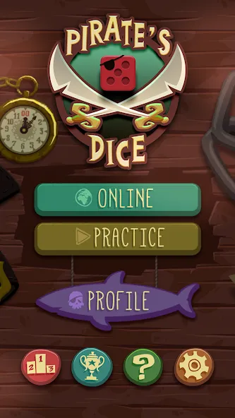 Скачать Pirate's Dice [MOD: безлимитные деньги и усиленные кости] на телефон — скриншот 1